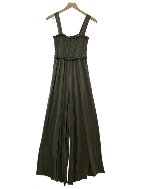 NATURAL LIFE Pants - Natural Life Harper Knit Wide-Leg Jumpsuit Size XS/S Sage Green Stretch Boho